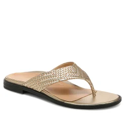 Clearance Vionic Agave Toe Post Sandal Black Leather|Classic Blue|Cream|Gold