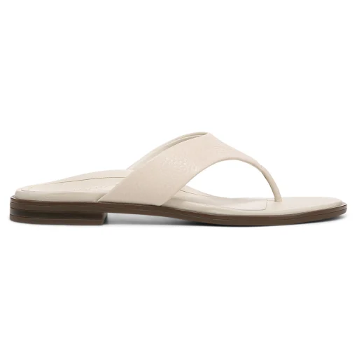 Clearance Vionic Agave Toe Post Sandal Black Leather|Classic Blue|Cream|Gold