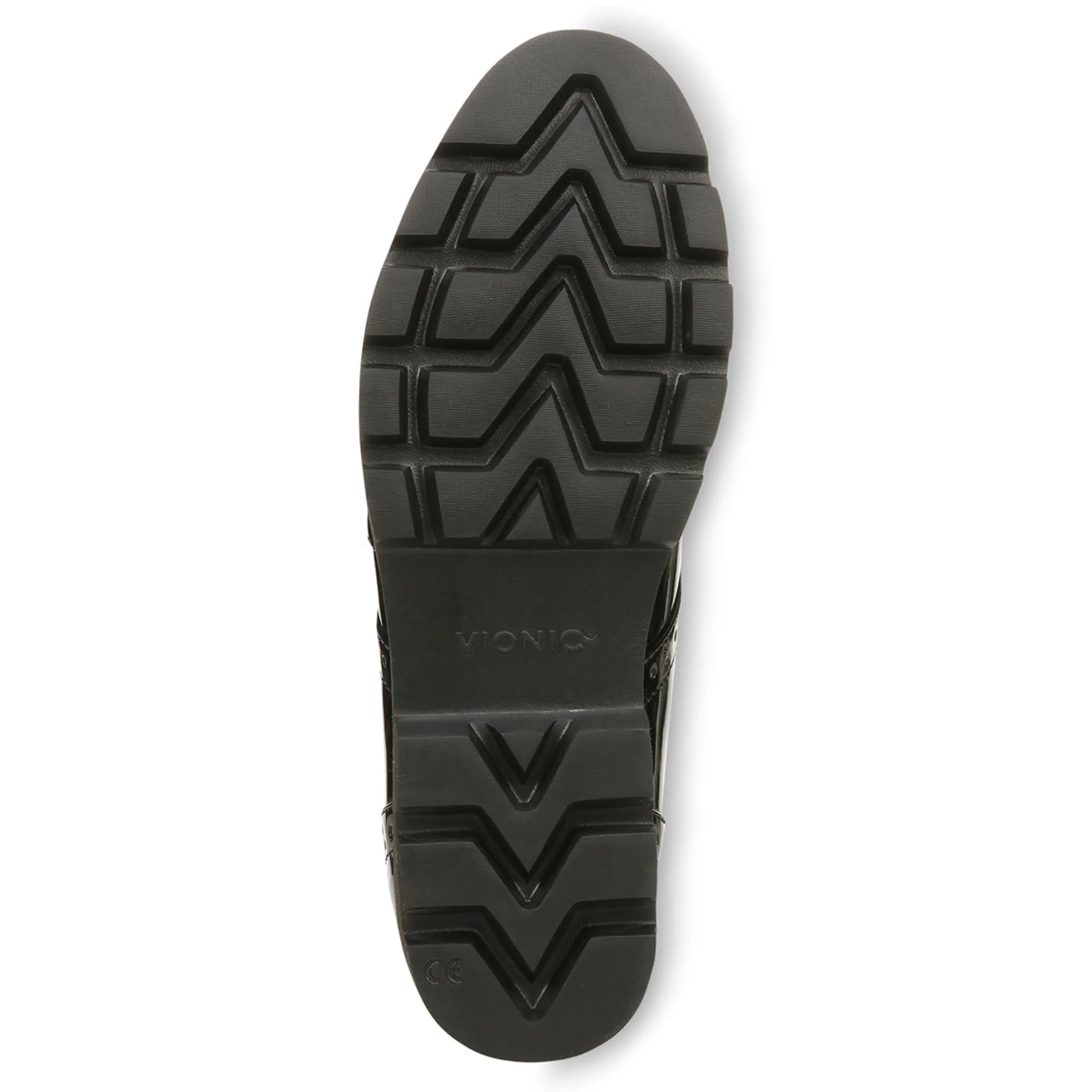 Outlet Vionic Alfina Oxford (Wide) Black Patent|Pewter Metallic