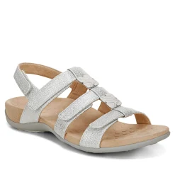 Best Sale Vionic Amber Metallic Adjustable Sandal Black Metallic|Rose Gold|Silver