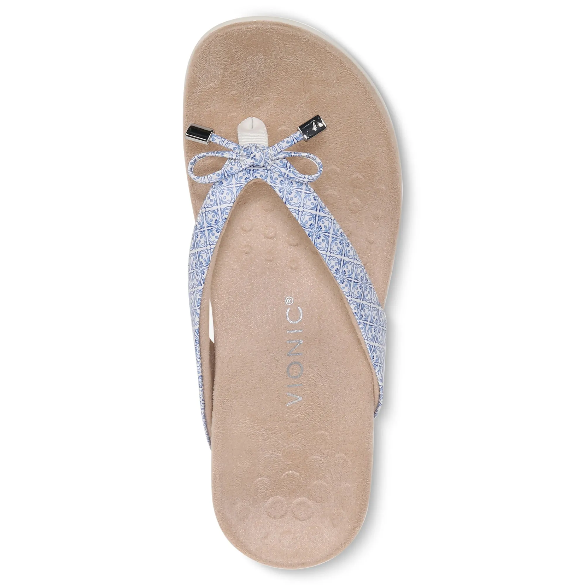 Sale Vionic Bella Toe-Post Sandal Black Patent|Black Print|Gold Cork|Marmalade