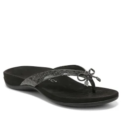 Sale Vionic Bella Toe-Post Sandal Black Patent|Black Print|Gold Cork|Marmalade