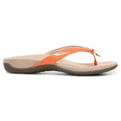 Sale Vionic Bella Toe-Post Sandal Black Patent|Black Print|Gold Cork|Marmalade