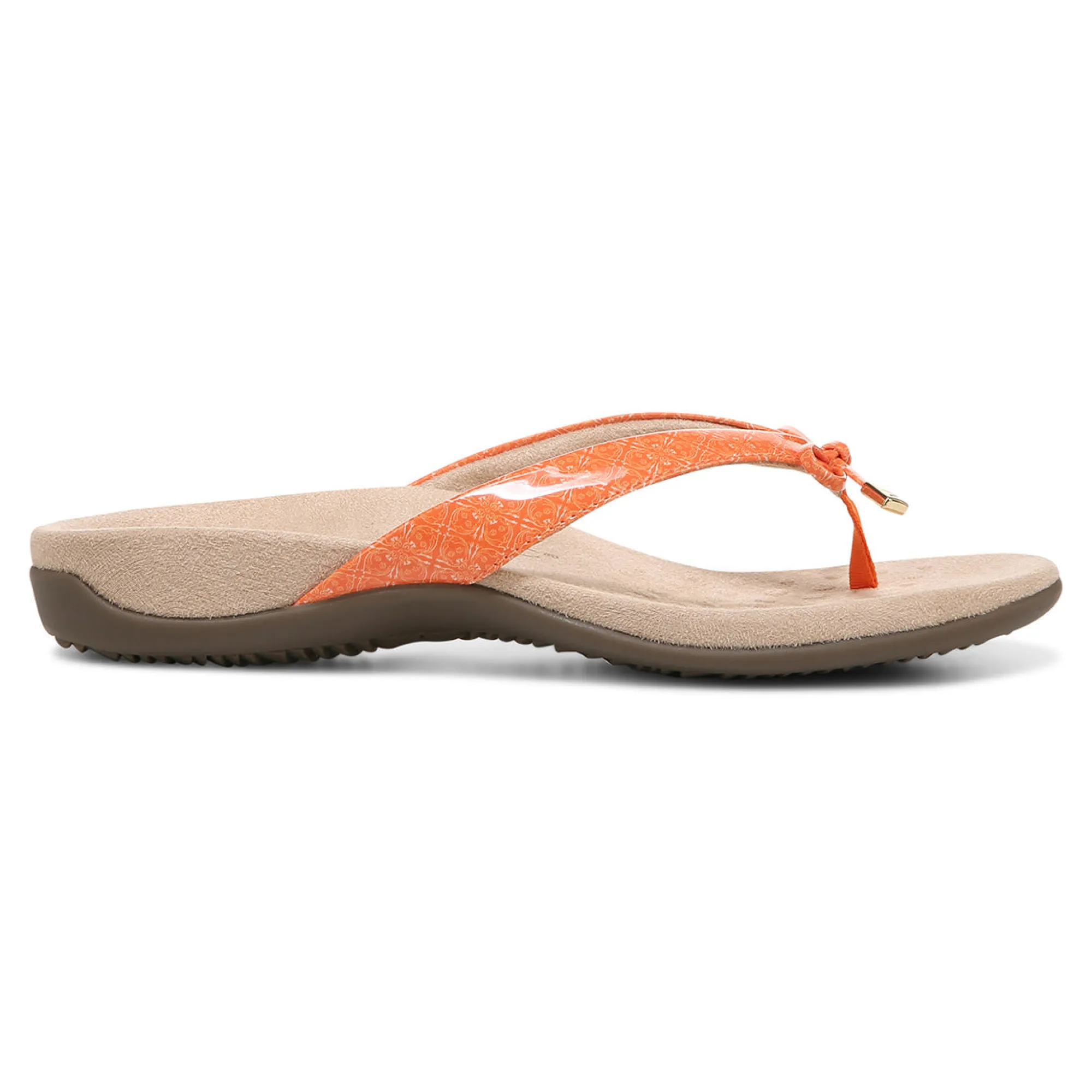 Sale Vionic Bella Toe-Post Sandal Black Patent|Black Print|Gold Cork|Marmalade