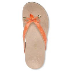 Sale Vionic Bella Toe-Post Sandal Black Patent|Black Print|Gold Cork|Marmalade