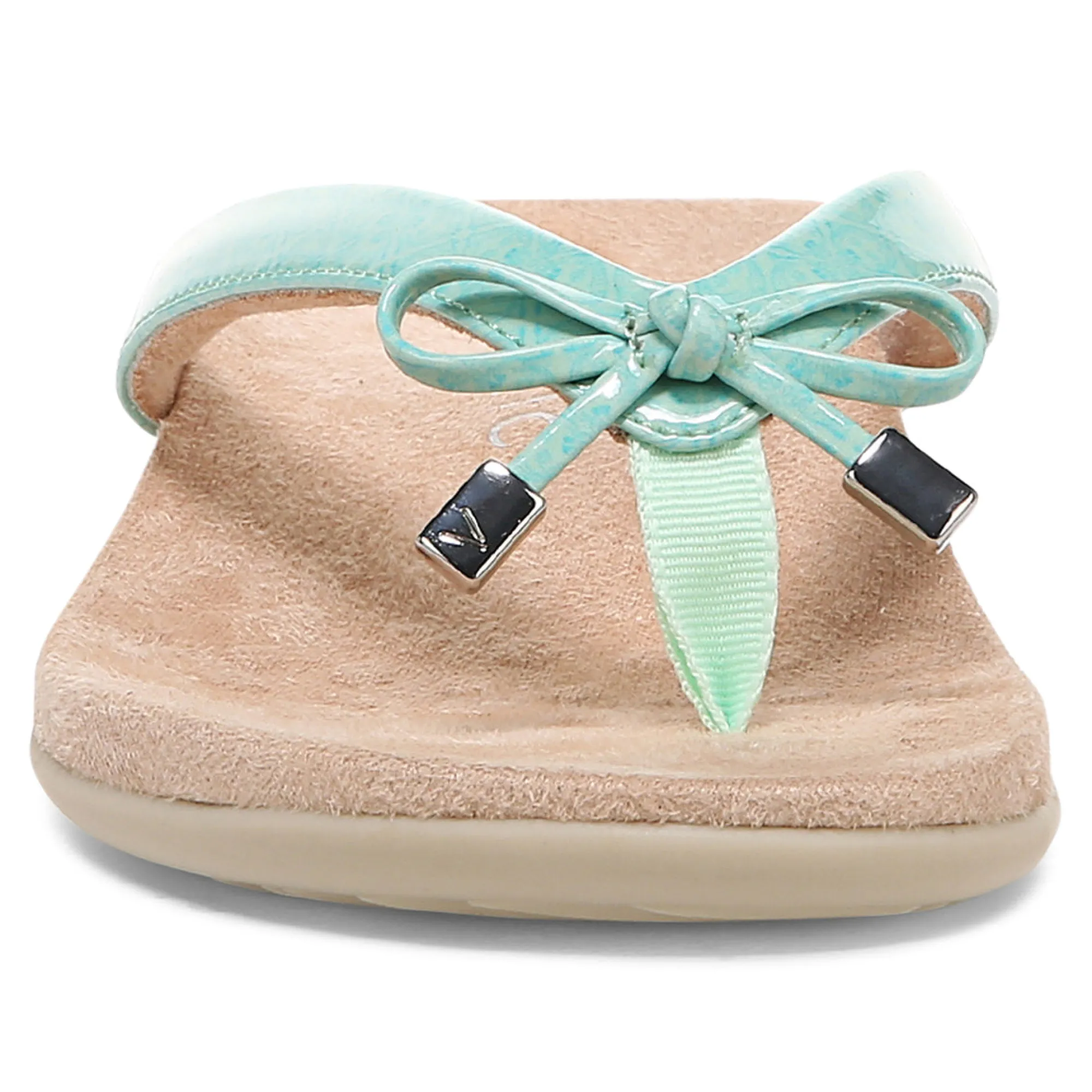 Sale Vionic Bella Toe-Post Sandal Black Patent|Black Print|Gold Cork|Marmalade