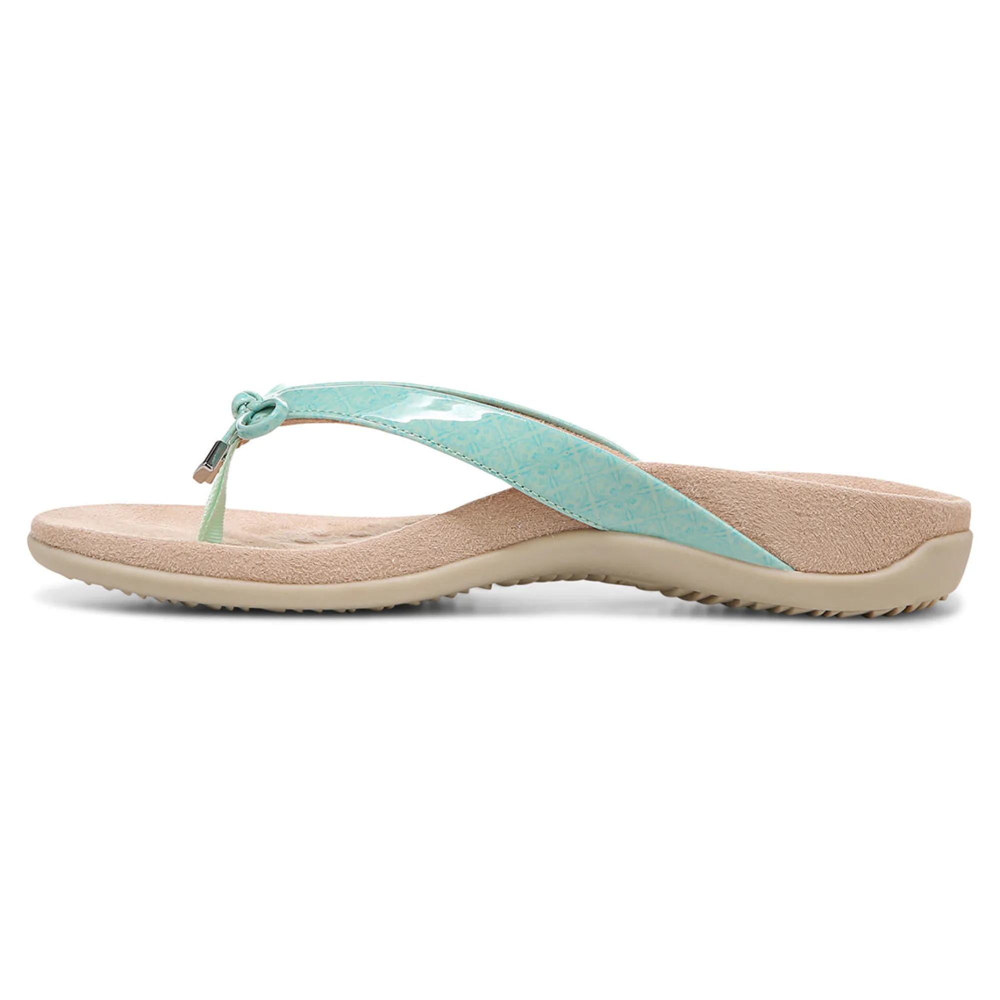 Sale Vionic Bella Toe-Post Sandal Black Patent|Black Print|Gold Cork|Marmalade