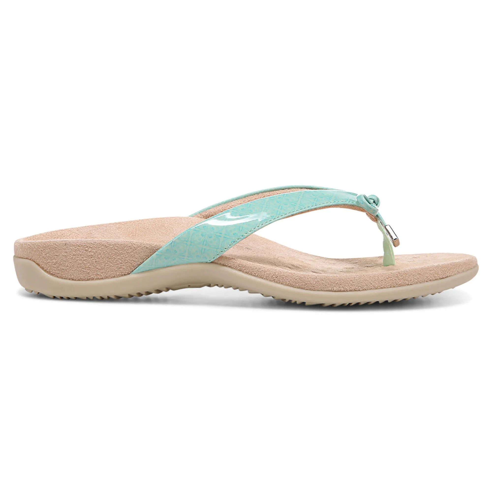 Sale Vionic Bella Toe-Post Sandal Black Patent|Black Print|Gold Cork|Marmalade