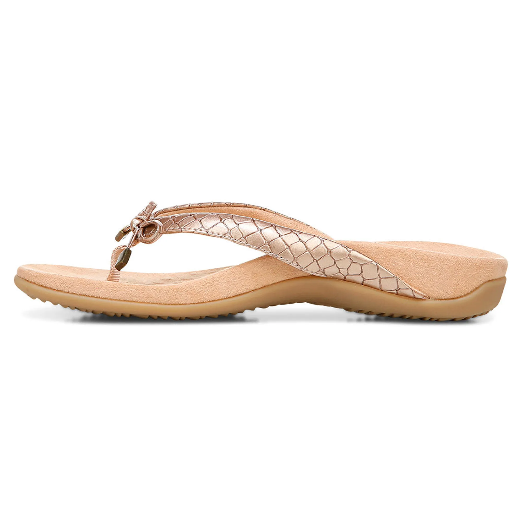 Sale Vionic Bella Toe-Post Sandal Black Patent|Black Print|Gold Cork|Marmalade