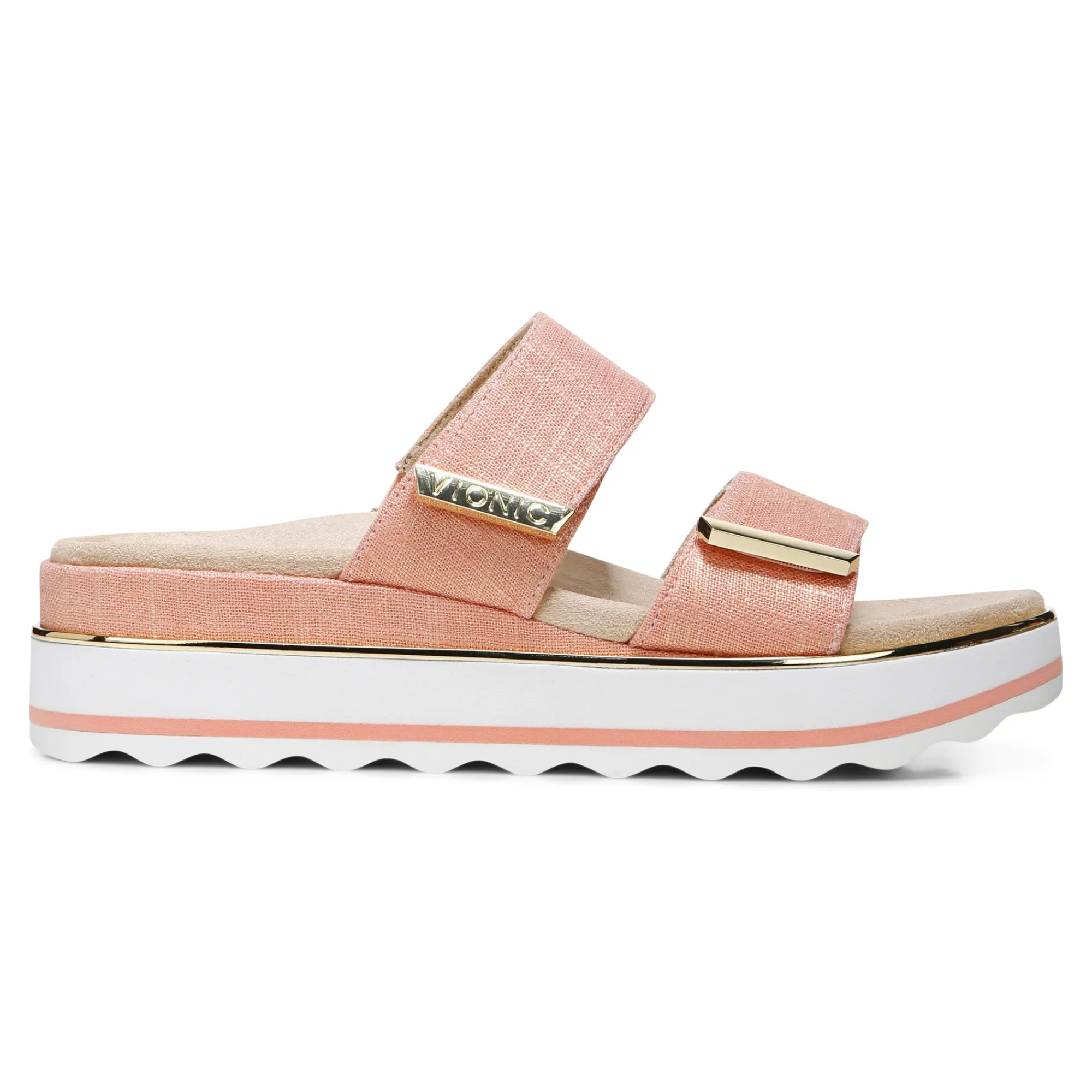 Sale Vionic Brandie Platform Sandal Black Linen|Black Woven|Marshmallow|Papaya