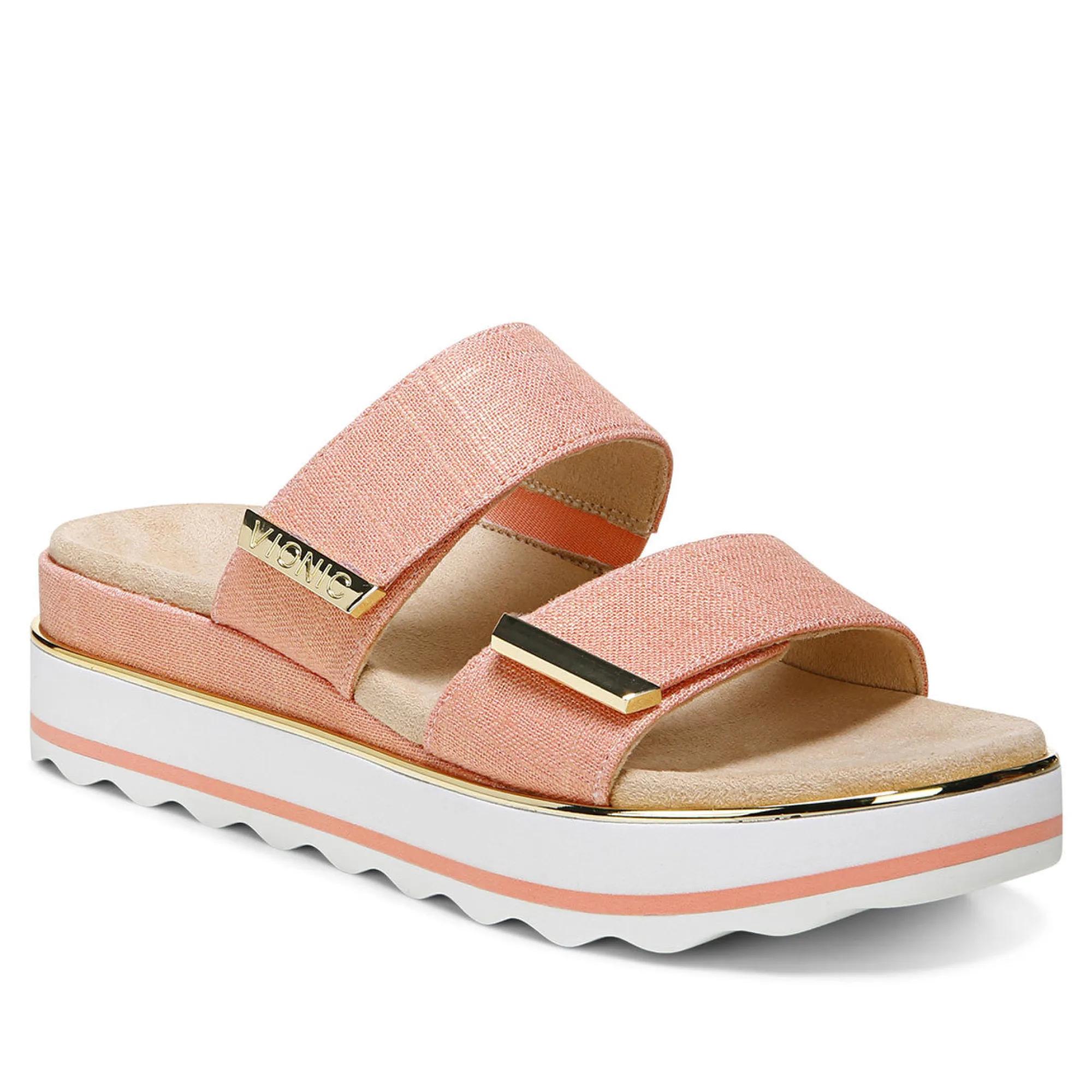 Sale Vionic Brandie Platform Sandal Black Linen|Black Woven|Marshmallow|Papaya