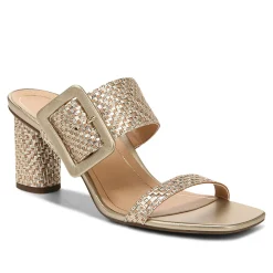 Store Vionic Brookell Heeled Sandal Black Leather|Black Suede|Cream|Gold
