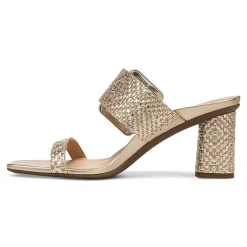 Store Vionic Brookell Heeled Sandal Black Leather|Black Suede|Cream|Gold