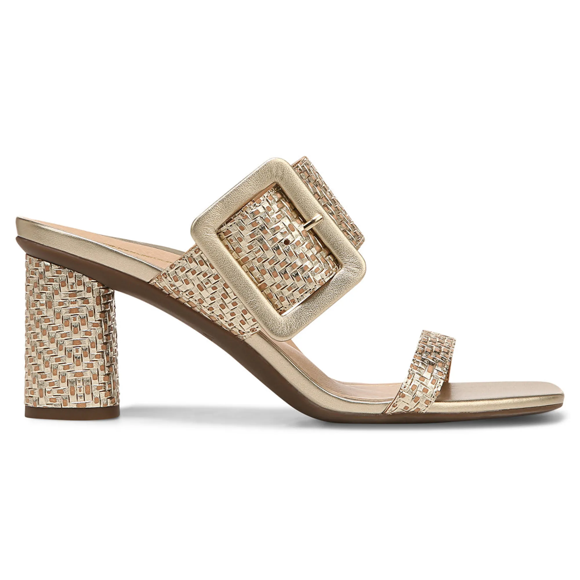 Store Vionic Brookell Heeled Sandal Black Leather|Black Suede|Cream|Gold