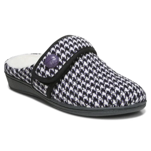 Shop Vionic Carlin Slipper Black|Cream|Cream Multi|Light Grey