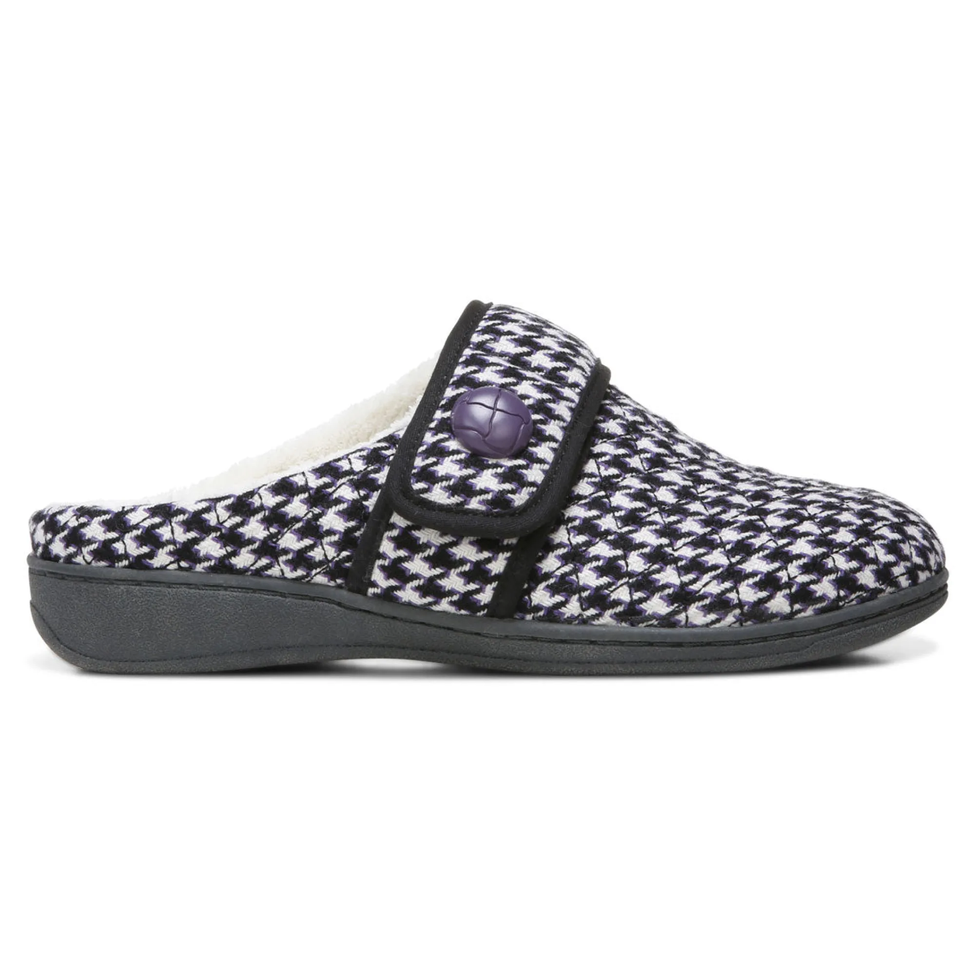 Shop Vionic Carlin Slipper Black|Cream|Cream Multi|Light Grey