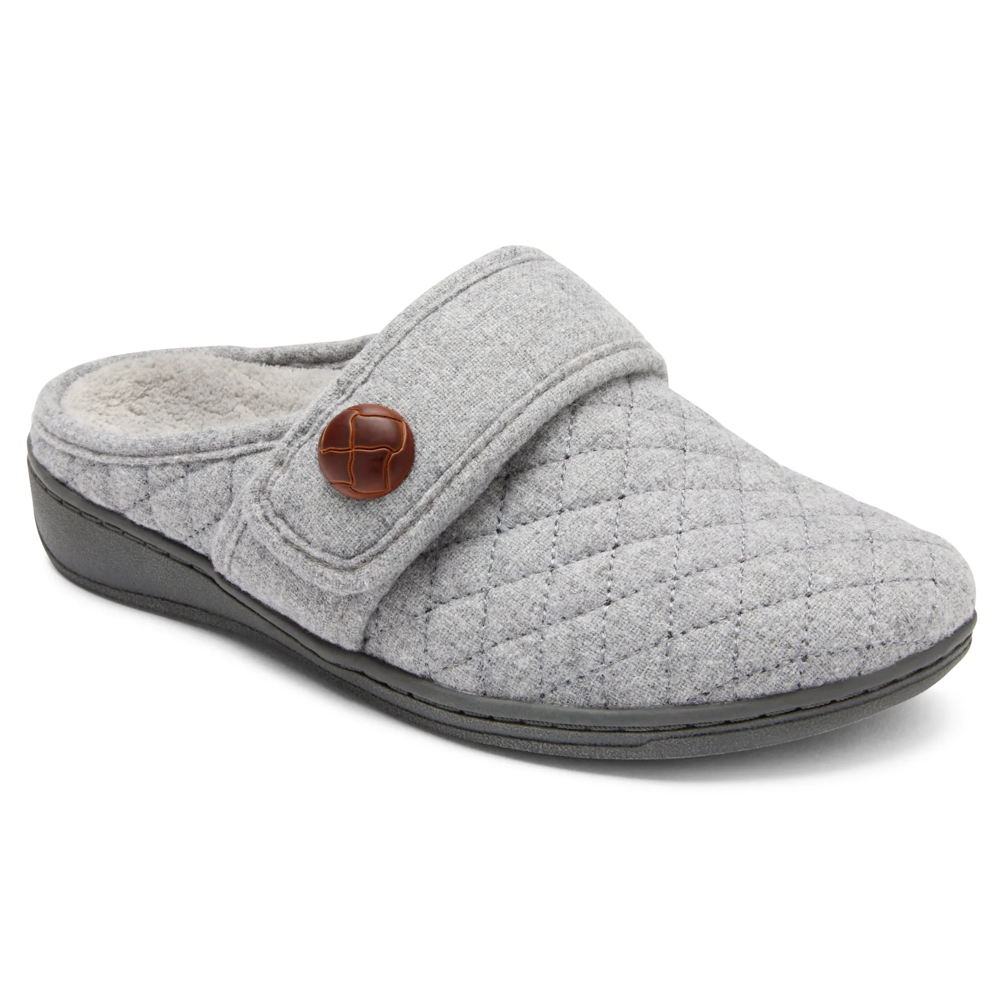 Shop Vionic Carlin Slipper Black|Cream|Cream Multi|Light Grey