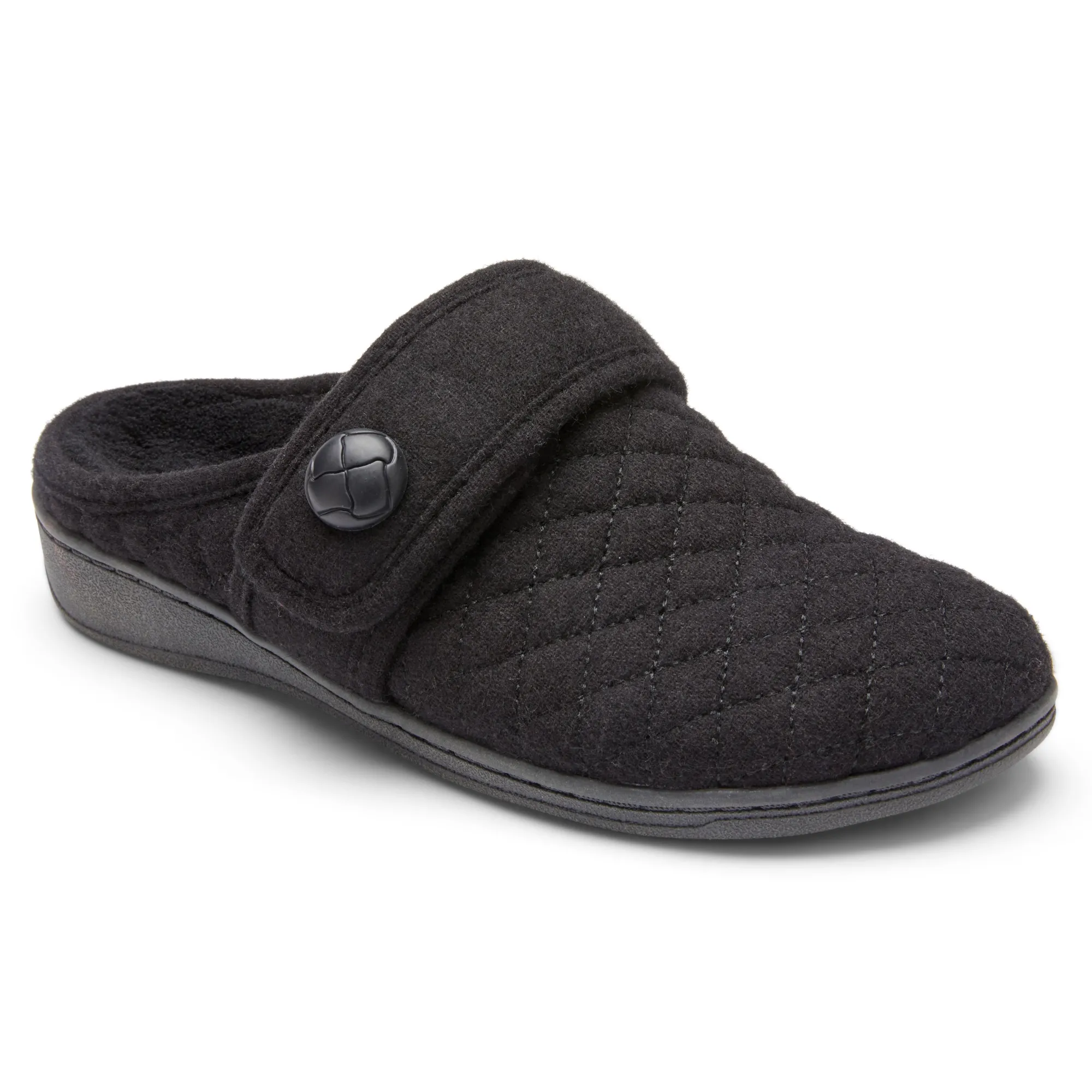 Shop Vionic Carlin Slipper Black|Cream|Cream Multi|Light Grey