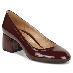 Clearance Vionic Carmel Heel Black|Black Patent Leopard|Crimson Red|Pewter Metallic