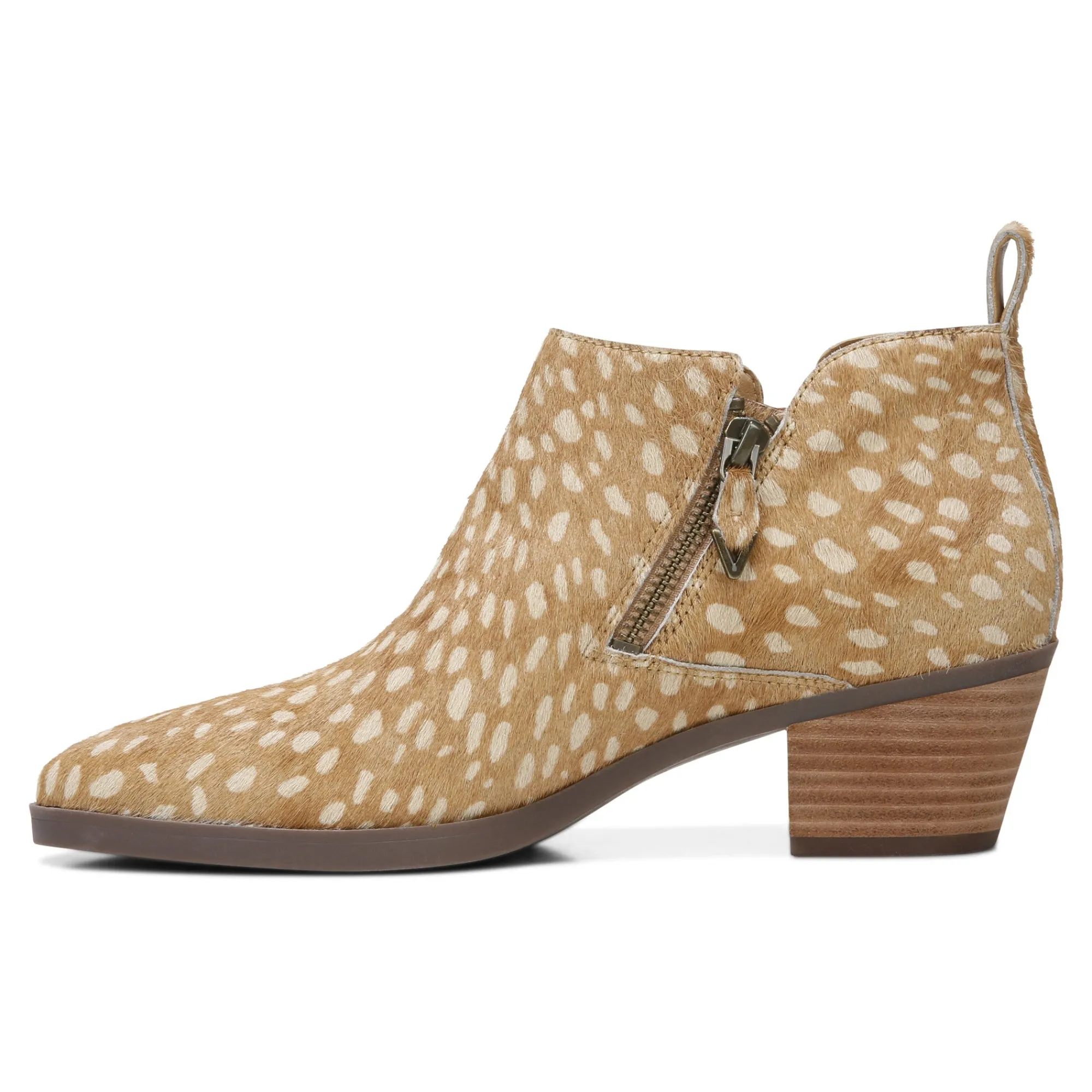 Shop Vionic Cecily Ankle Bootie Black|Calf Hair Tan|Chocolate|Cognac
