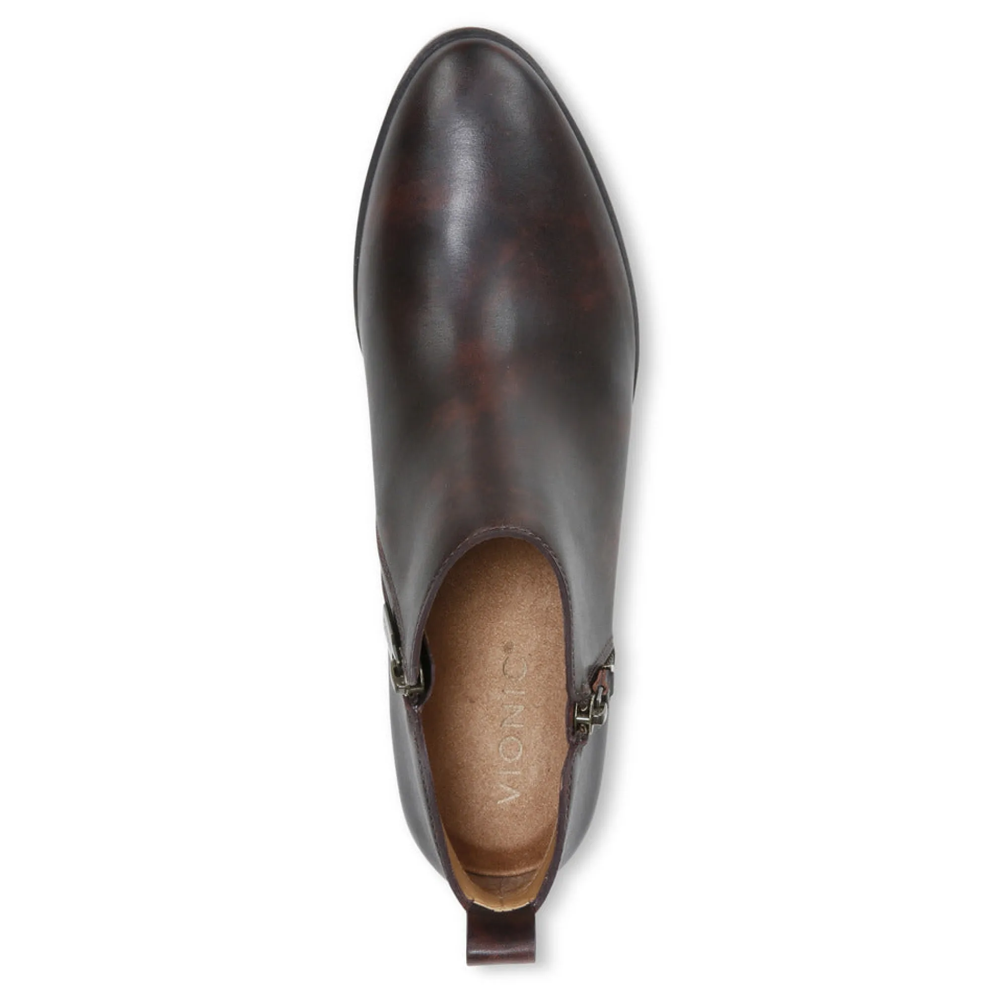 Shop Vionic Cecily Ankle Bootie Black|Calf Hair Tan|Chocolate|Cognac