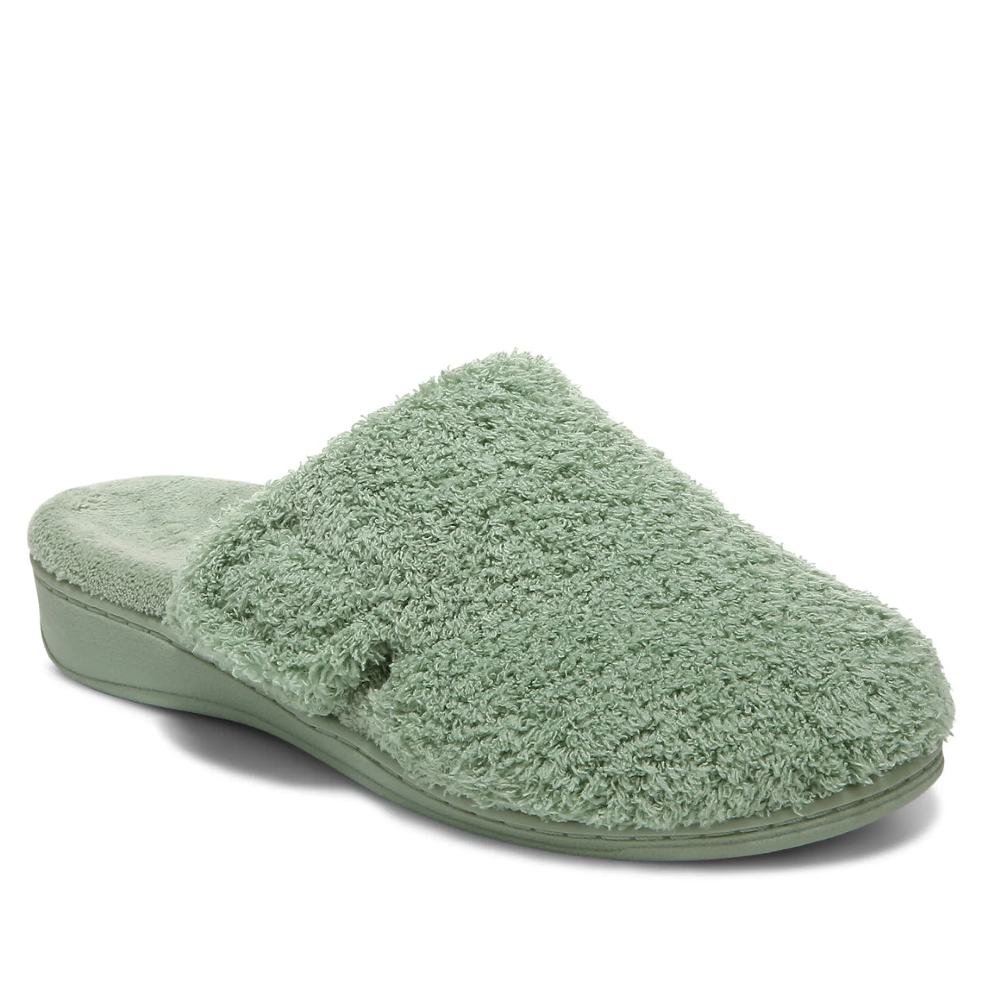 Hot Vionic Gemma Mule Slipper Iii Army Green|Basil (Curly Terry)|Dusk (Curly Terry)|Fuji Apple