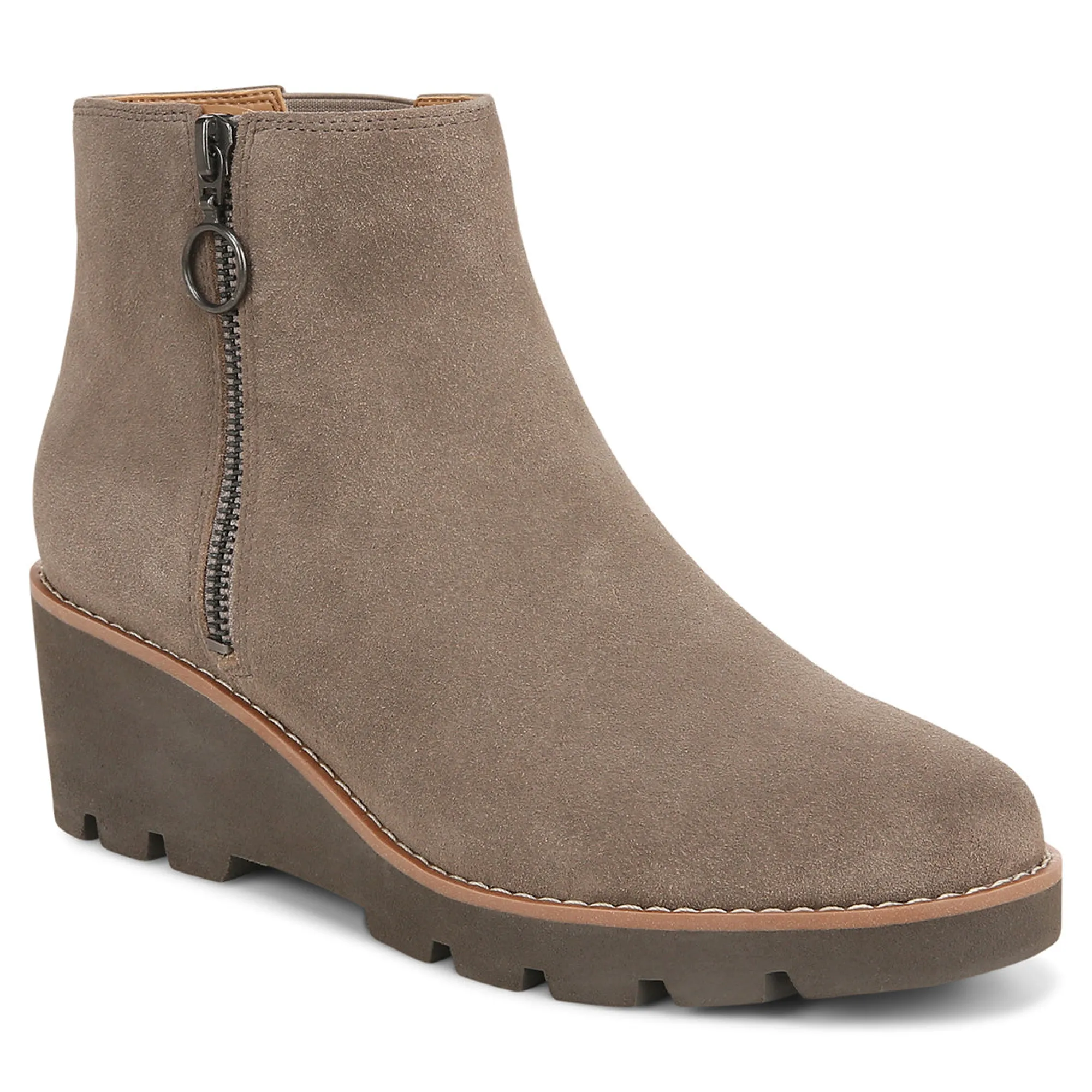 Shop Vionic Hazal Ankle Boot Black Suede|Cognac Suede|Stone Suede