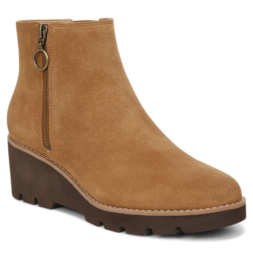 Shop Vionic Hazal Ankle Boot Black Suede|Cognac Suede|Stone Suede