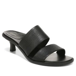 Discount Vionic Ivelle Kitten Heel Black Tumbled Leather|Macaroon