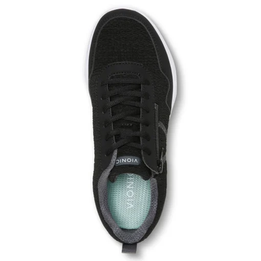 Best Vionic Jetta Sneaker Black|Light Grey|White