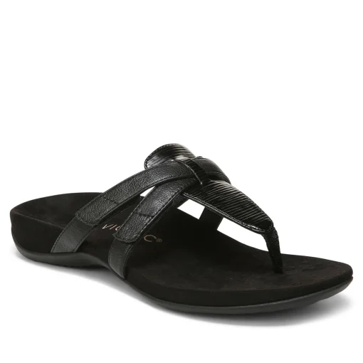 Flash Sale Vionic Karley Toe Post Sandal Black|Cream|Gold|Roze