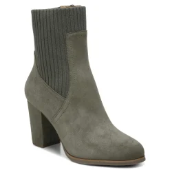 Outlet Vionic Kaylee Ankle Boot Black Suede Knit|Dark Taupe Suede/Knit|Olive|Toffee