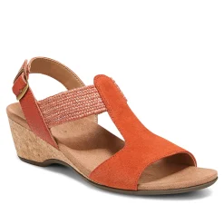 Online Vionic Kaytie Wedge Sandal Black|Blue Haze|Clay|Semolina