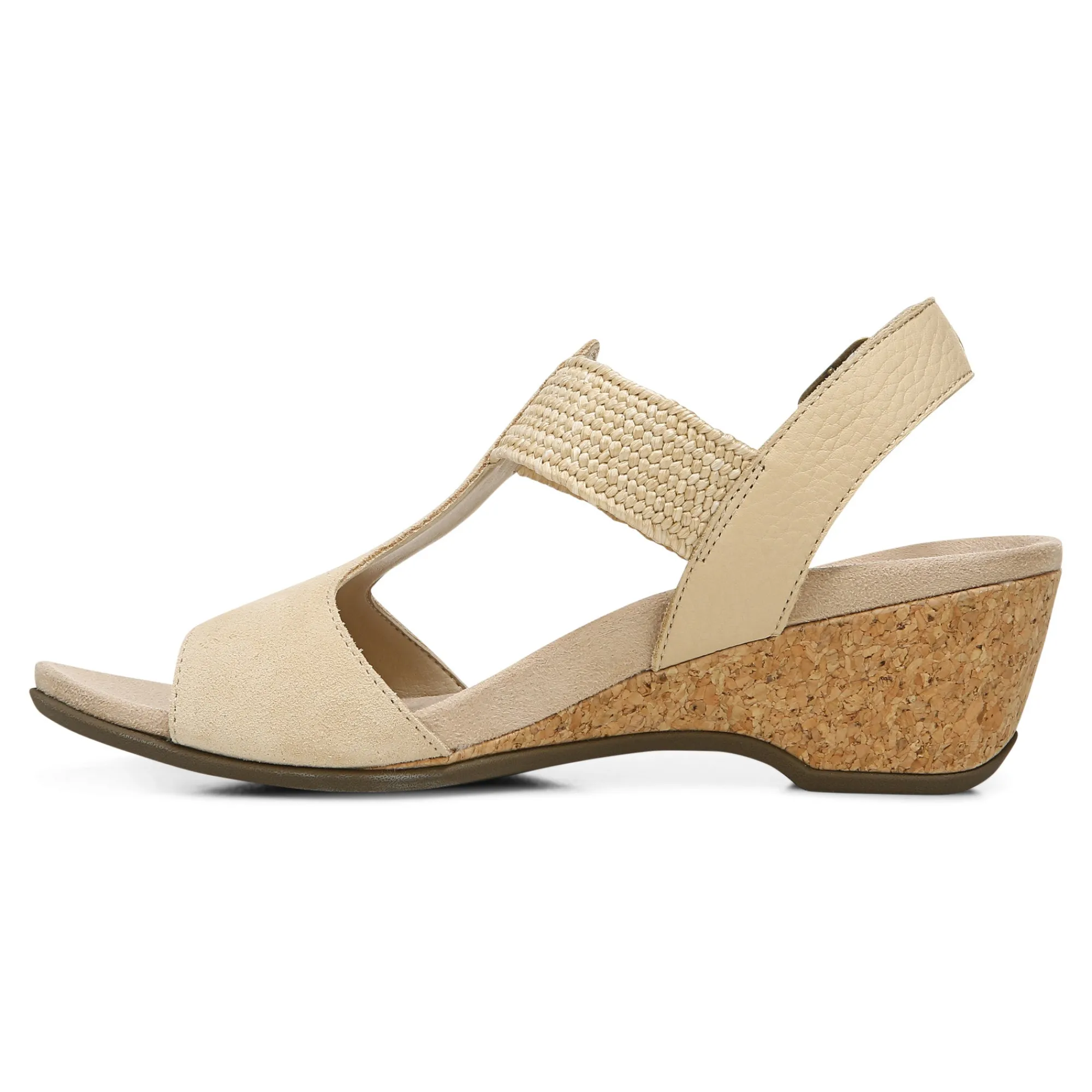 Online Vionic Kaytie Wedge Sandal Black|Blue Haze|Clay|Semolina