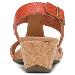 Online Vionic Kaytie Wedge Sandal Black|Blue Haze|Clay|Semolina