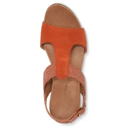 Online Vionic Kaytie Wedge Sandal Black|Blue Haze|Clay|Semolina