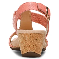 Online Vionic Kaytie Wedge Sandal Black|Blue Haze|Clay|Semolina