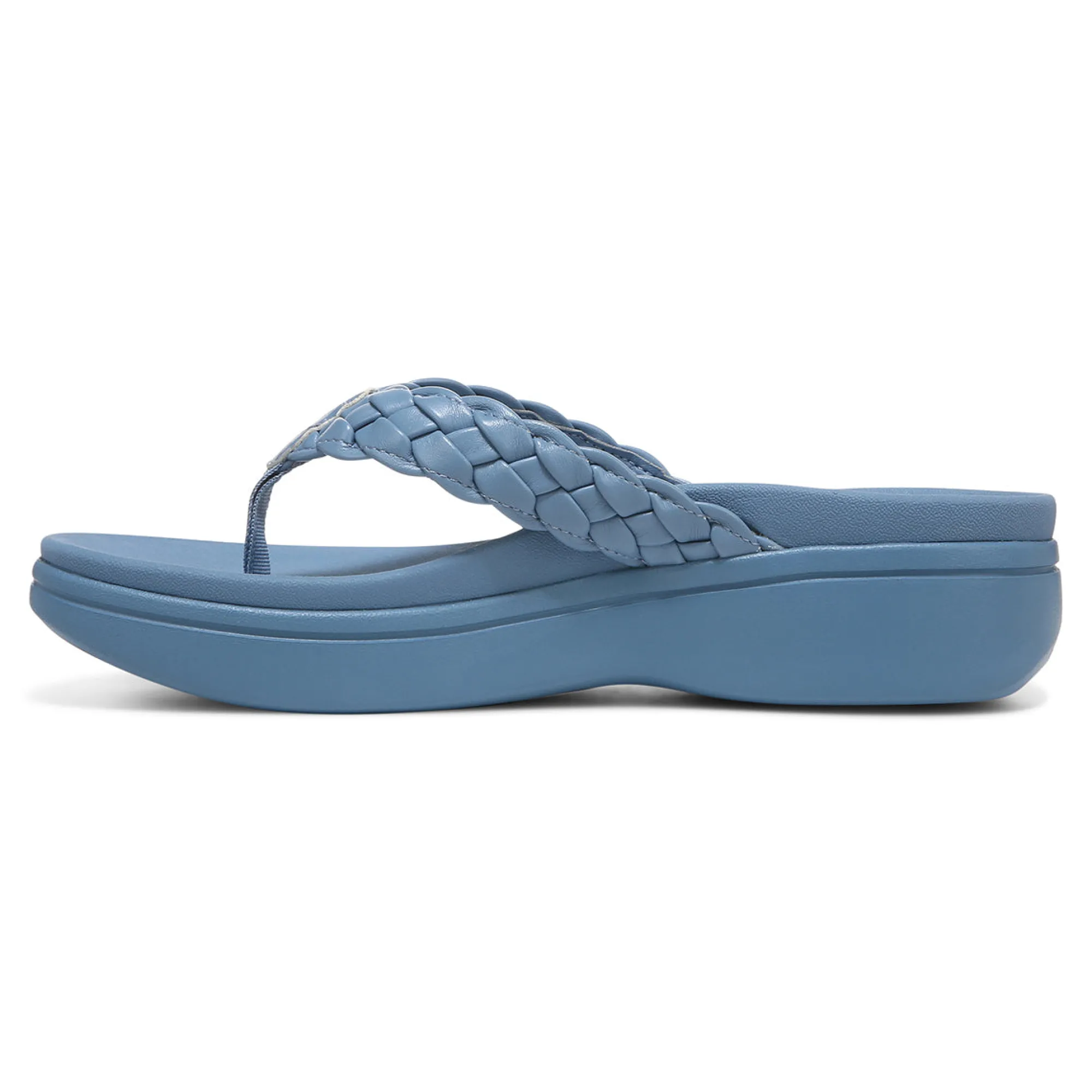New Vionic Kenji Platform Sandal Ii Blue Shadow|Menta|Shell Pink