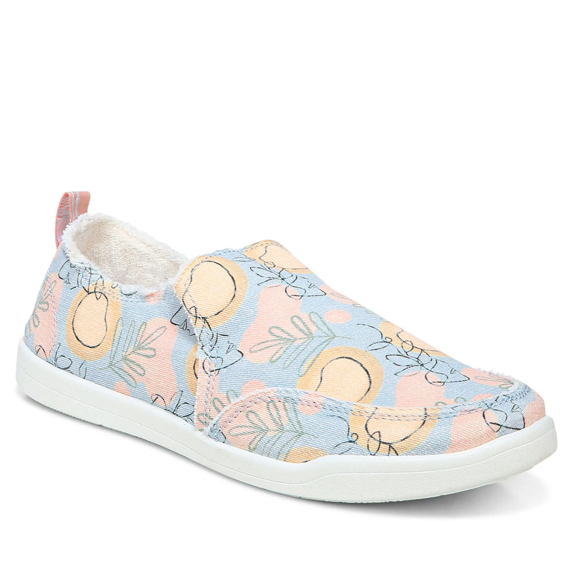 Clearance Vionic Malibu Slip On (Fruit) Blue Haze Orange Grove|Strawberries|White Lemons|White Orange Grove