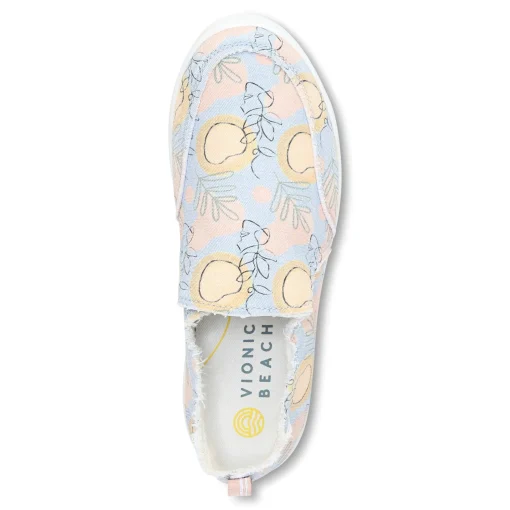 Clearance Vionic Malibu Slip On (Fruit) Blue Haze Orange Grove|Strawberries|White Lemons|White Orange Grove