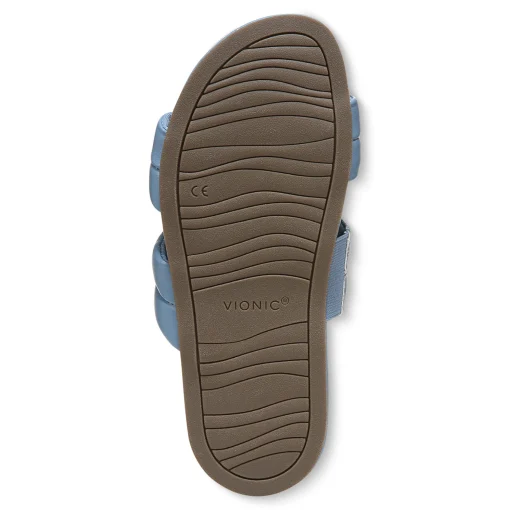 Sale Vionic Mayla Slide Sandal Blue Shadow|Black|Cream