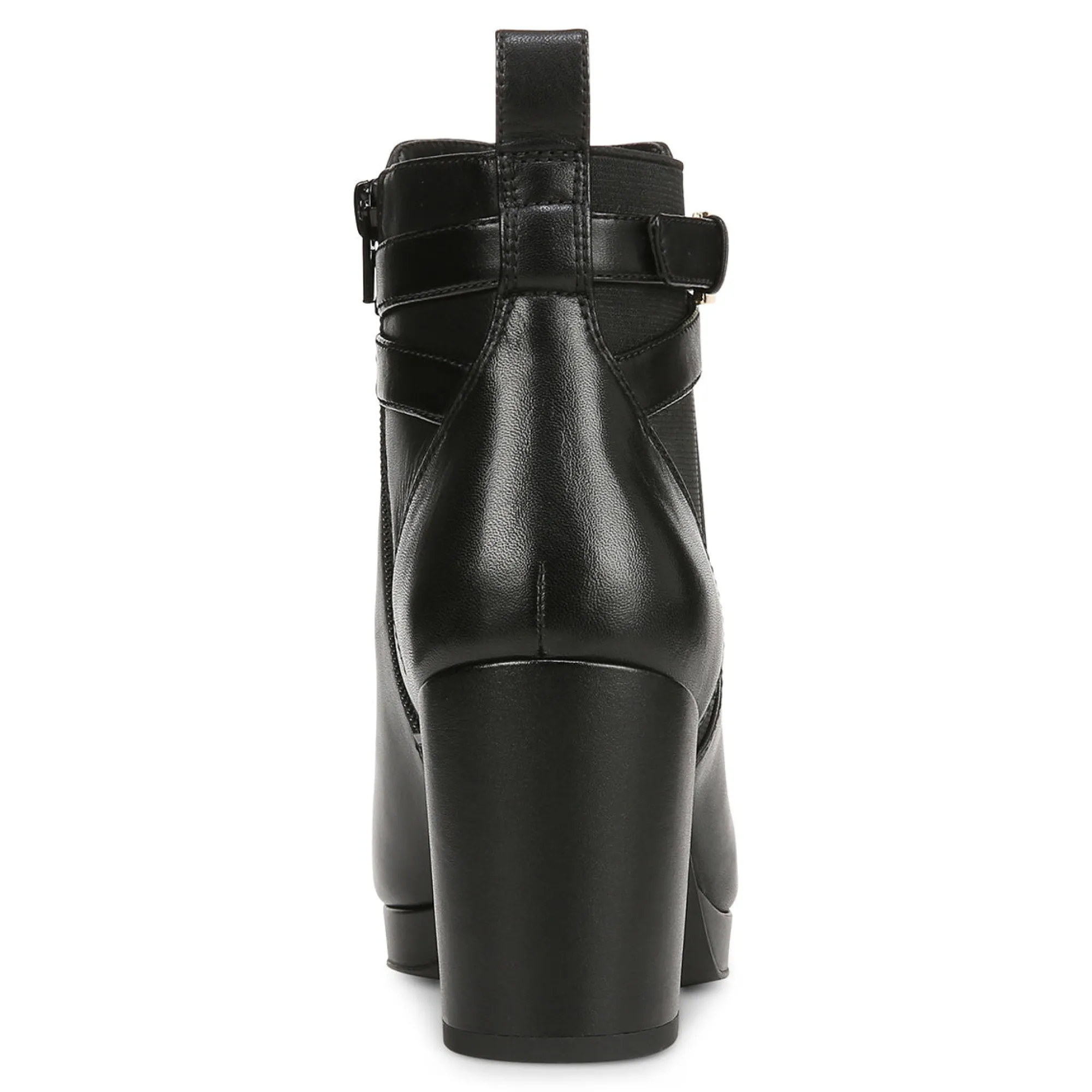 Fashion Vionic Nella Ankle Boot Black Leather|Camel Leather