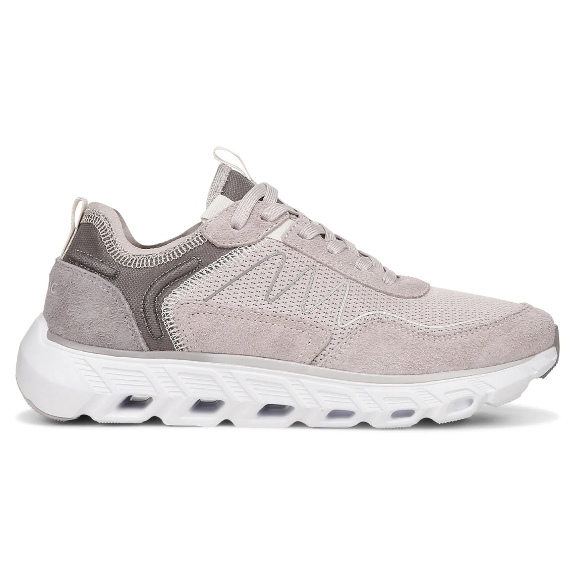 Shop Vionic Nimble Sneaker Cream Suede|Black Suede|Mist Suede