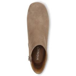 Shop Vionic Sibley Ankle Boot Black Leather|Taupe Suede