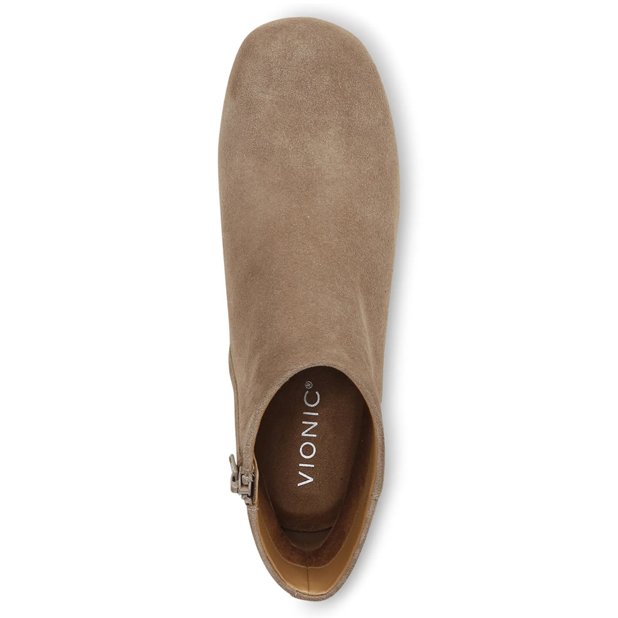 Shop Vionic Sibley Ankle Boot Black Leather|Taupe Suede