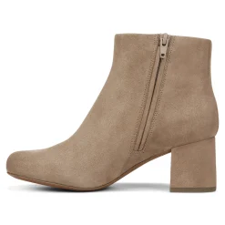 Shop Vionic Sibley Ankle Boot Black Leather|Taupe Suede