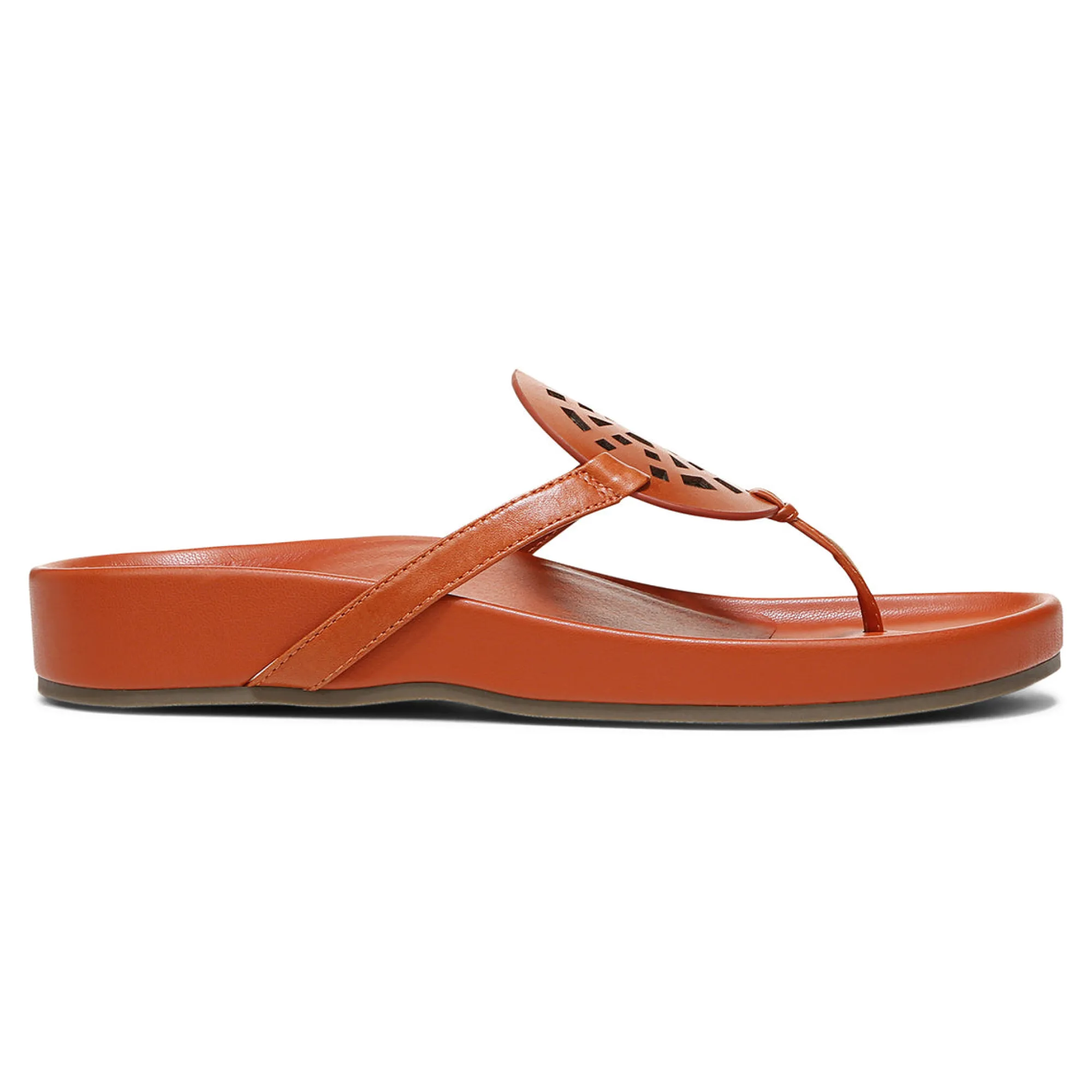 Clearance Vionic Solari Toe Post Sandal Clay|Black|Cream