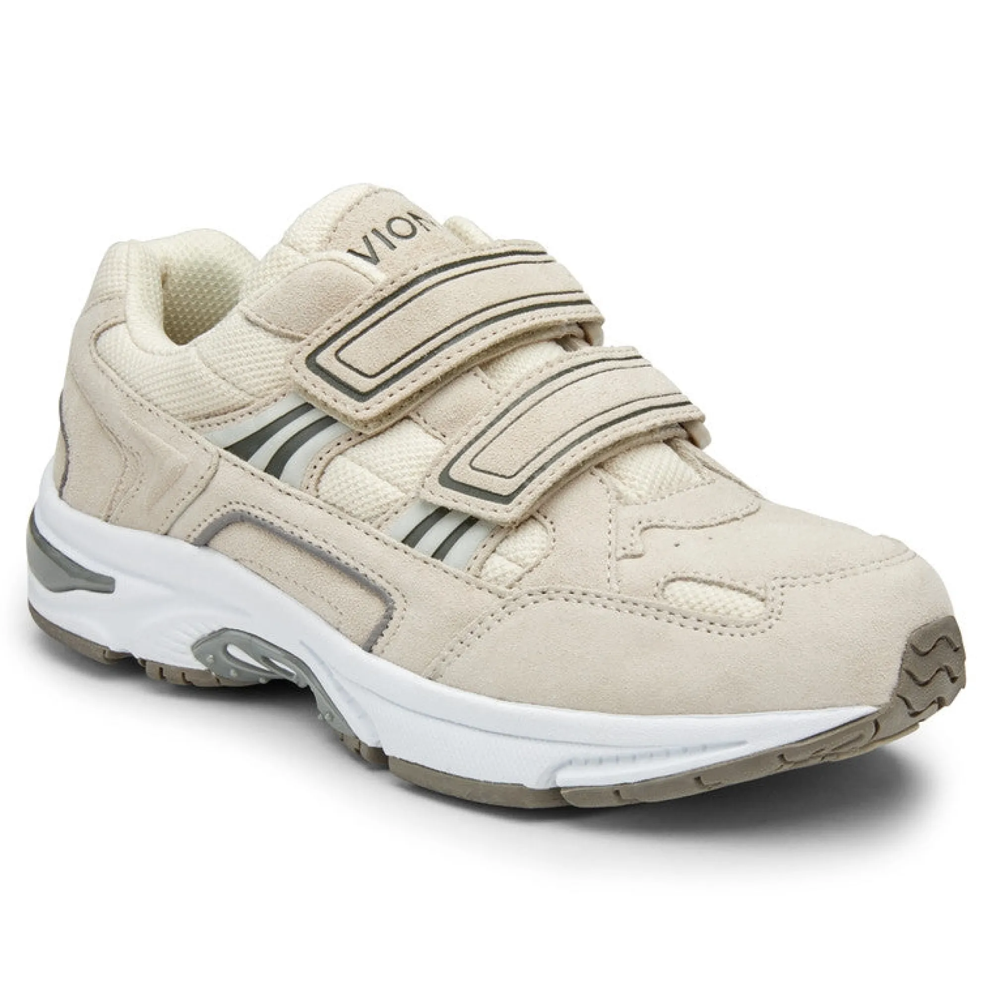 Hot Vionic Tabi Walker (Wide) Black|Cream Suede|White-Blue