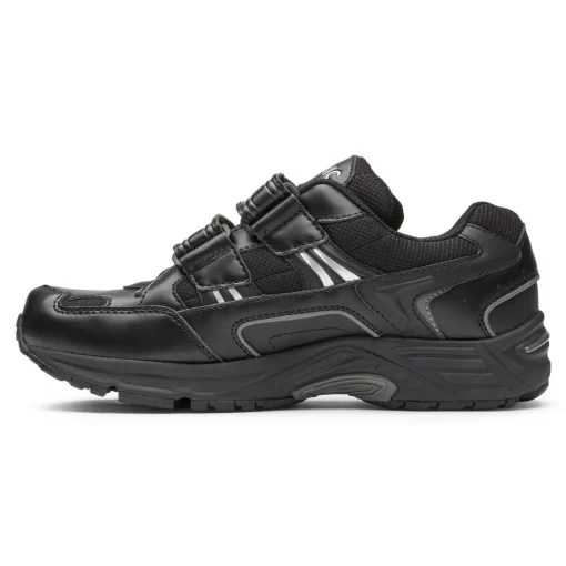 Hot Vionic Tabi Walker (Wide) Black|Cream Suede|White-Blue
