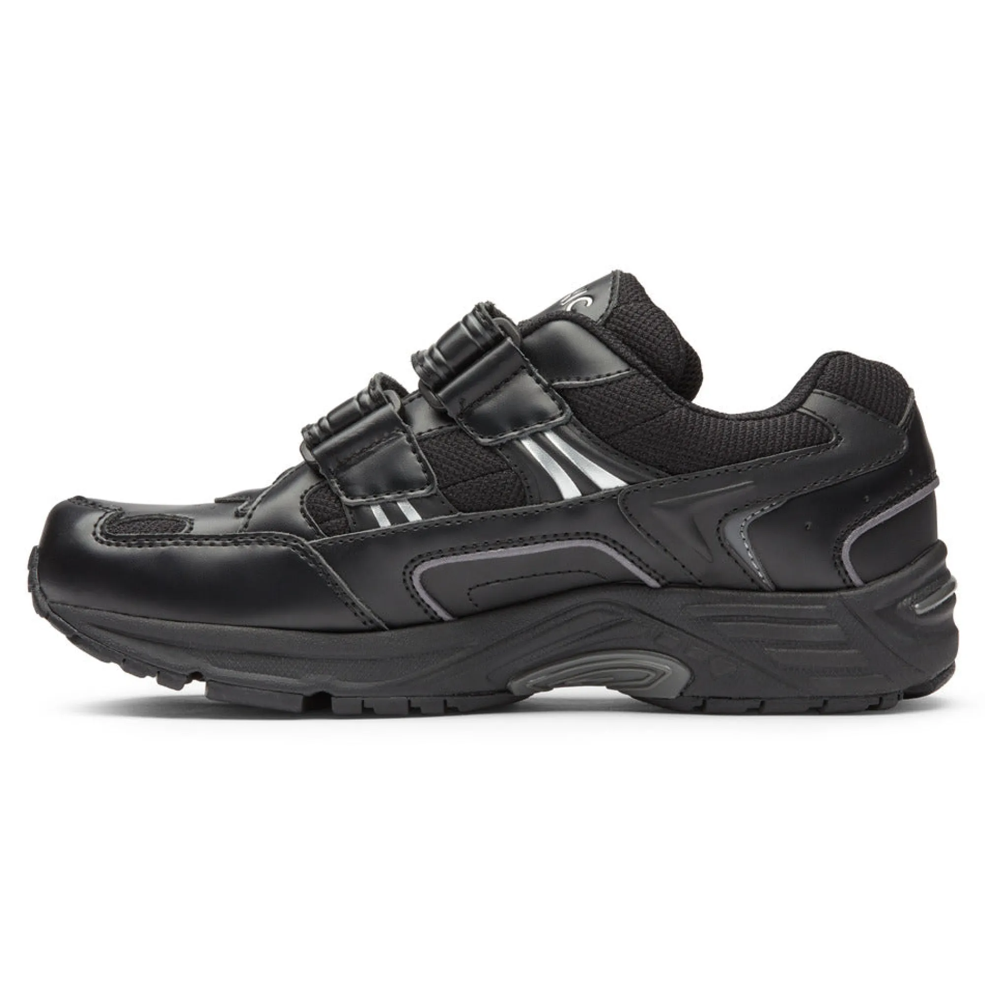 Hot Vionic Tabi Walker (Wide) Black|Cream Suede|White-Blue